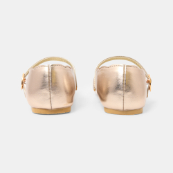 حذاء باليه ذهبي بحزام،...